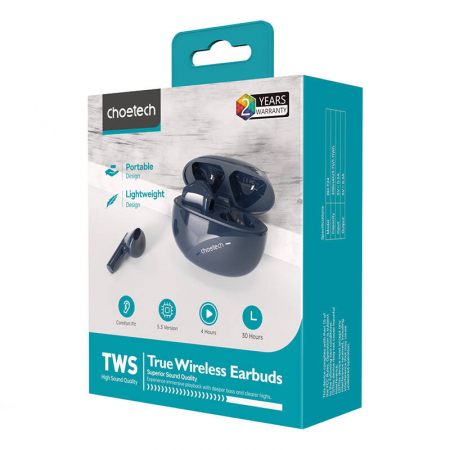 TWS Earphones Choetech BH-T24 (dark blue) [3]