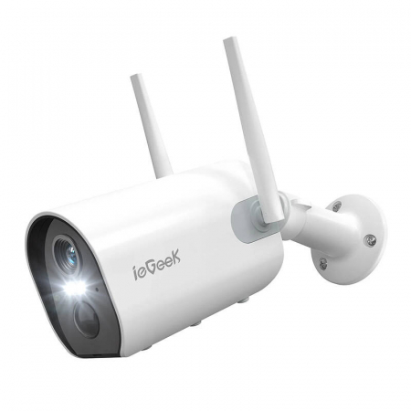 Wireless WiFi Outdoor Camera ieGeek ZS-GX2S white 5200mAh [1]