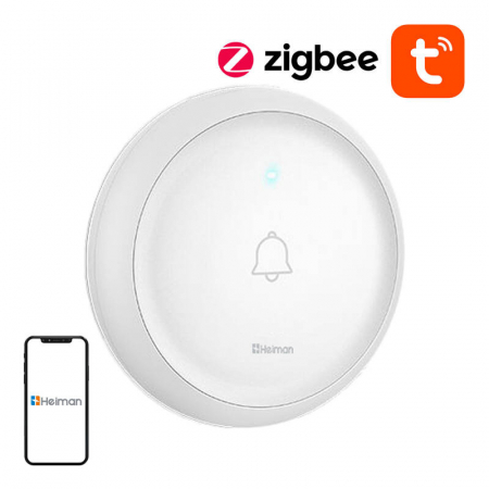 Controlul accesului - Zigbee Heiman HS2DB Sonerie inteligenta Tuya