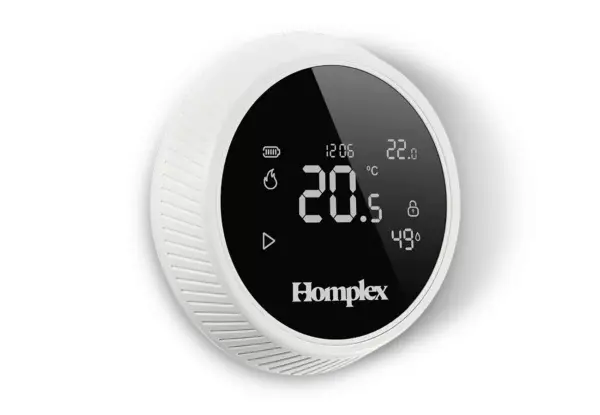 Termostat HOMPLEX programabil cu control prin Internet, fara fir, culoare Alb [7]