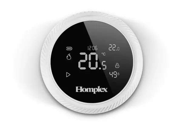 Termostat HOMPLEX programabil cu control prin Internet, fara fir, culoare Alb [6]