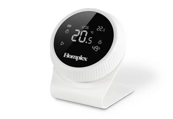 Termostat HOMPLEX programabil cu control prin Internet, fara fir, culoare Alb [4]