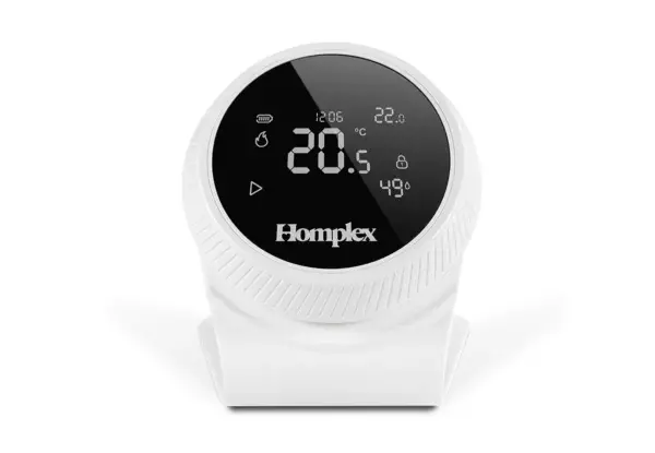 Termostat HOMPLEX programabil cu control prin Internet, fara fir, culoare Alb [5]