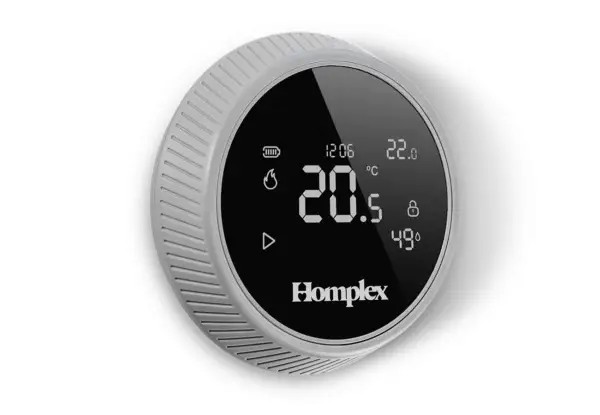 Termostat HOMPLEX programabil cu control prin Internet, fara fir, culoare Gri [7]