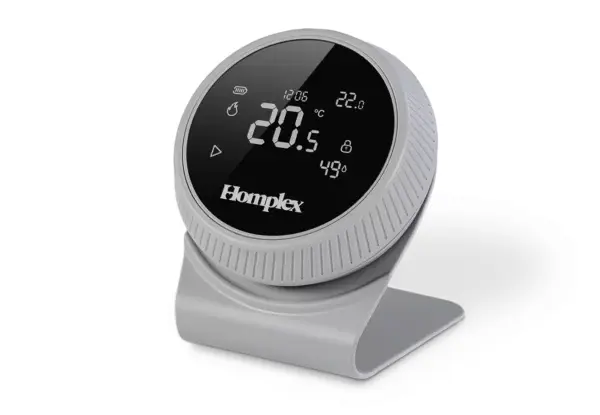 Termostat HOMPLEX programabil cu control prin Internet, fara fir, culoare Gri [3]