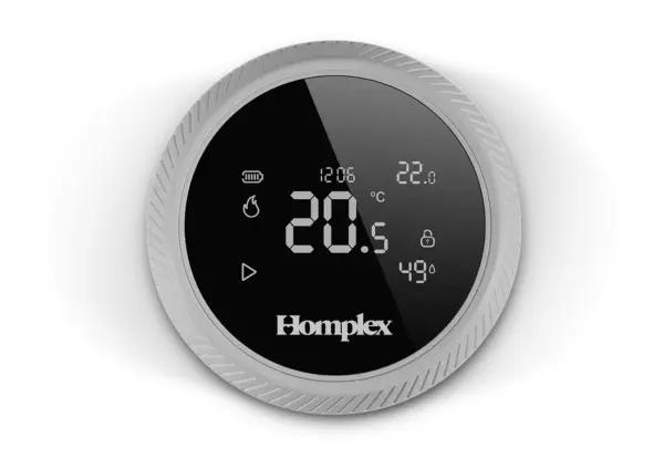 Termostat HOMPLEX programabil cu control prin Internet, fara fir, culoare Gri [6]