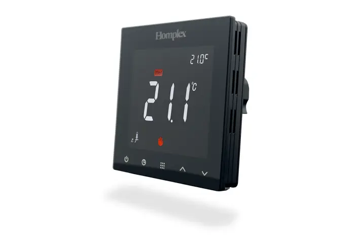 Termostat programabil 922 Wifi Black, cu fir, alimentare 230 v, MONTAJ IN DOZA, functioneaza cu centru comanda Homplex CC210, Control pe internet aplicatie Tuya [3]