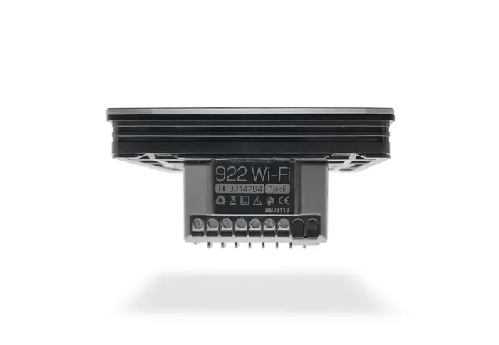 Termostat programabil 922 Wifi Black, cu fir, alimentare 230 v, MONTAJ IN DOZA, functioneaza cu centru comanda Homplex CC210, Control pe internet aplicatie Tuya [6]