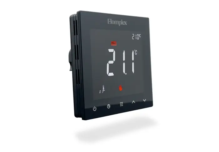 Termostat programabil 922 Wifi Black, cu fir, alimentare 230 v, MONTAJ IN DOZA, functioneaza cu centru comanda Homplex CC210, Control pe internet aplicatie Tuya [5]