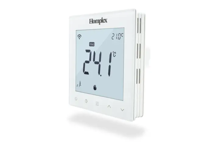 Termostat programabil 922 Wifi White, cu fir, alimentare 230 v, MONTAJ IN DOZA, functioneaza cu centru comanda Homplex CC210, Control pe internet aplicatie Tuya [3]