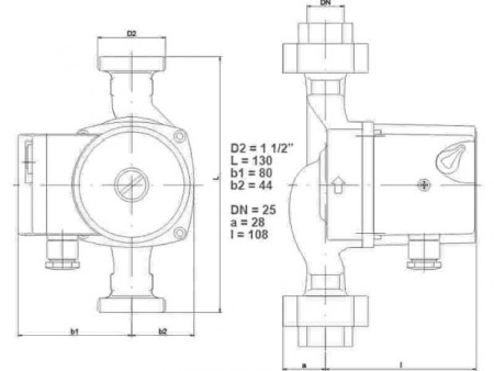 Pompă de circulație IMP PUMPS ACM SAN [1]