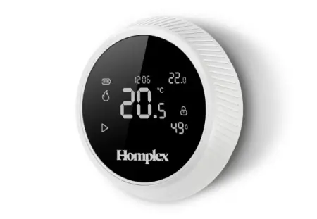 Termostat HOMPLEX programabil cu control prin Internet, fara fir, culoare Alb [7]