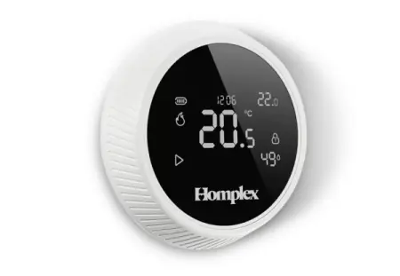 Termostat HOMPLEX programabil cu control prin Internet, fara fir, culoare Alb [6]