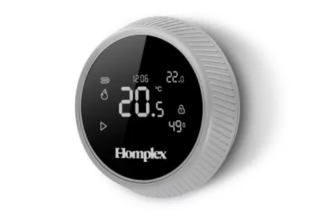 Termostat HOMPLEX programabil cu control prin Internet, fara fir, culoare Gri [7]
