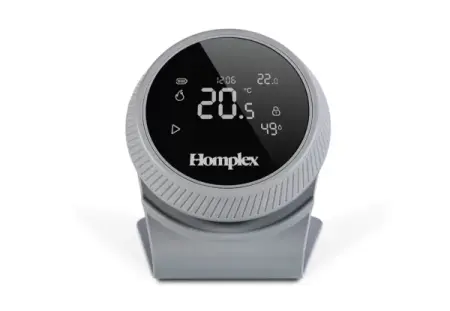 Termostat HOMPLEX programabil cu control prin Internet, fara fir, culoare Gri [4]