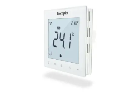 Termostat programabil 922 Wifi White, cu fir, alimentare 230 v, MONTAJ IN DOZA, functioneaza cu centru comanda Homplex CC210, Control pe internet aplicatie Tuya [2]