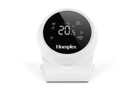Termostate Programabile - Termostat HOMPLEX programabil cu control prin Internet, fara fir, culoare Alb