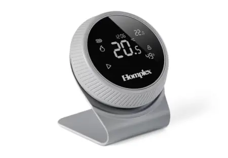 Termostate Programabile - Termostat HOMPLEX programabil cu control prin Internet, fara fir, culoare Gri