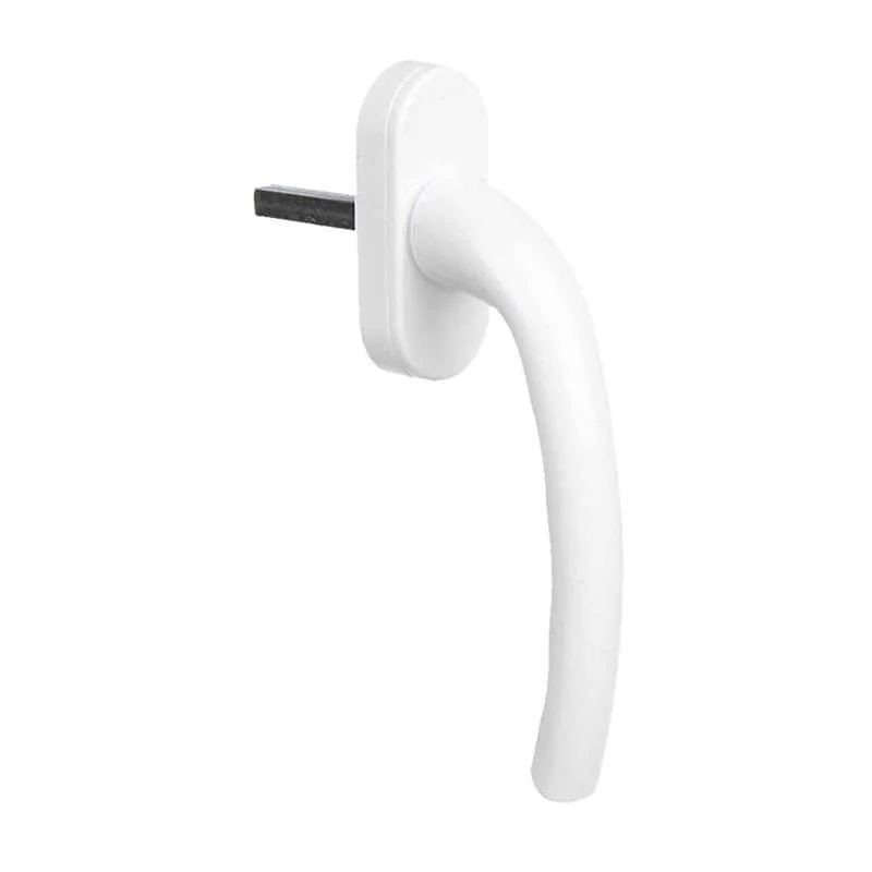 Accesorii tamplarie - Maner fereastra pvc alb maro argintiu