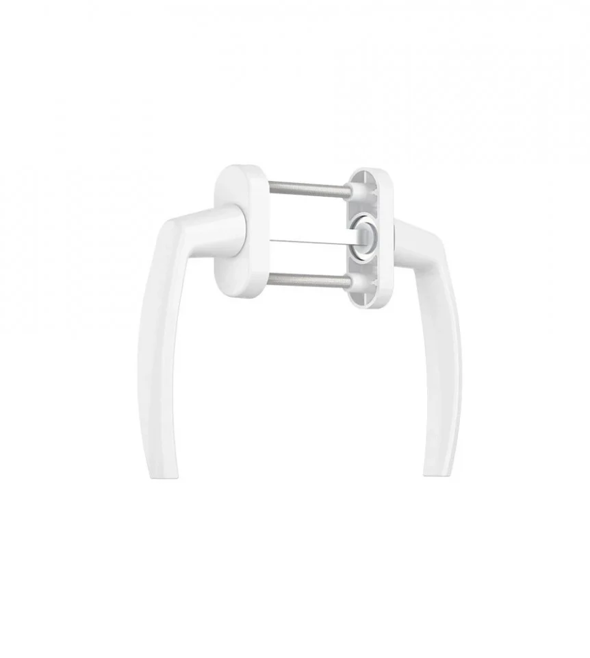 Accesorii tamplarie - Maner usa balcon, simetric, culoare Alb, material aluminiu