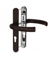 Accesorii tamplarie - maner usa termopan 92x25 alb, maro, argintiu