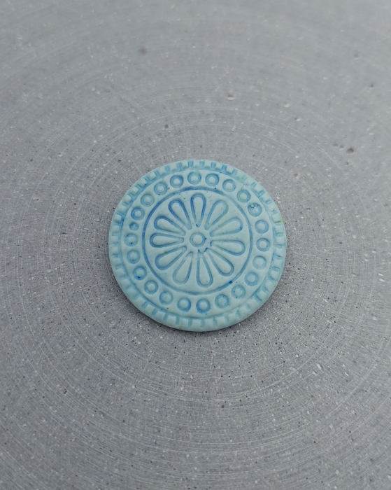 Broșă - Blue Circle [3]