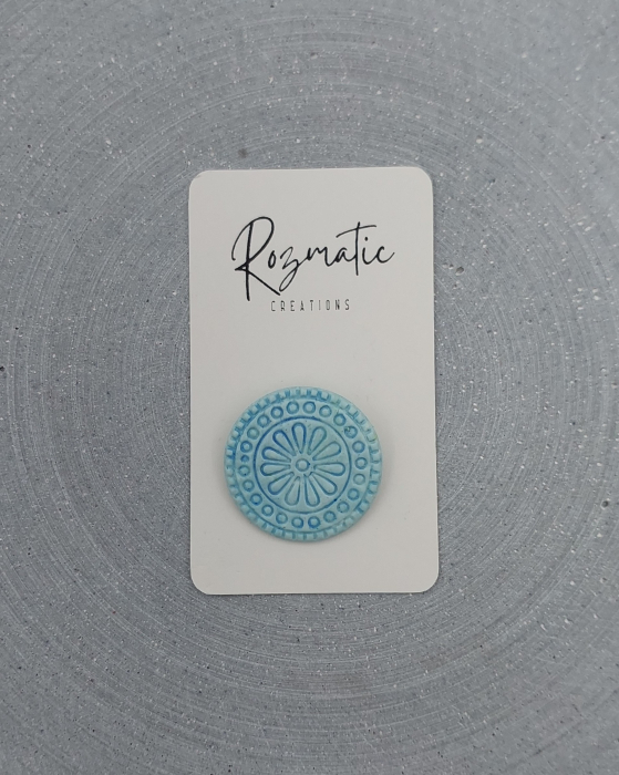 Broșă - Blue Circle [2]