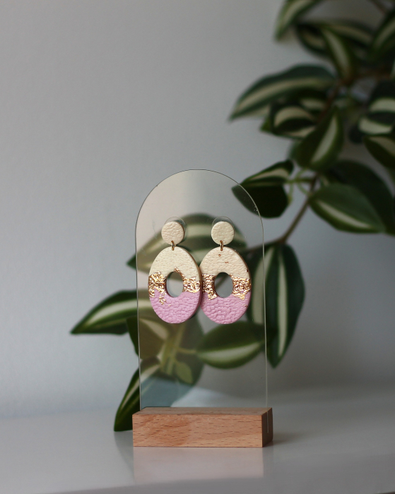 Cercel - Aurea Blushline - Large Oval [2]