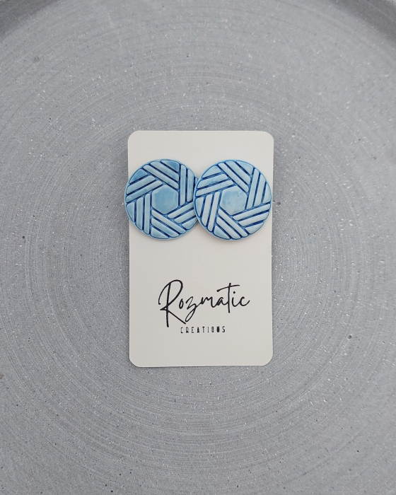 Cercel Celeste Geo - Blue [2]