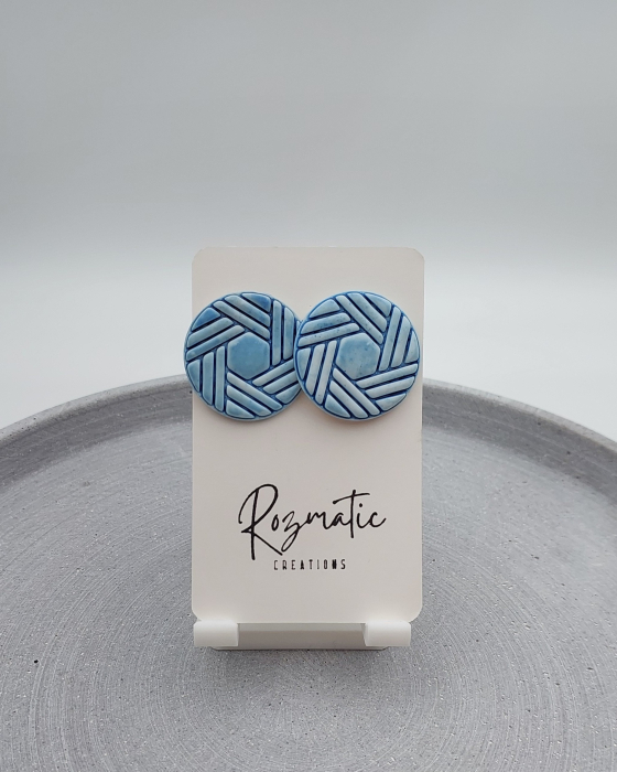 Cercel Celeste Geo - Blue [4]