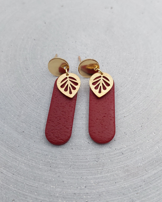 Cercel Elmora Bordo [2]