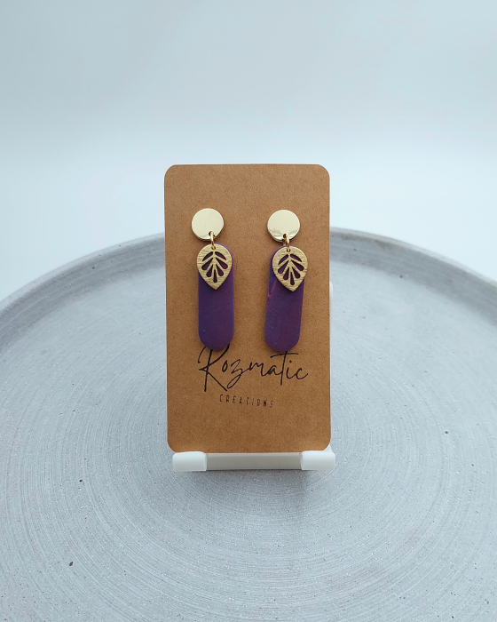 Cercel Elmora Mauve [2]