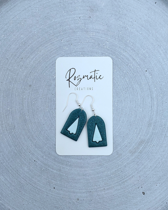 Cercel Festara - Green Sparkle [2]