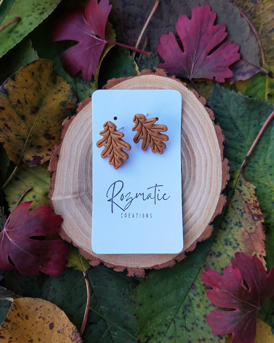 Cercel Leaf - Brown [1]