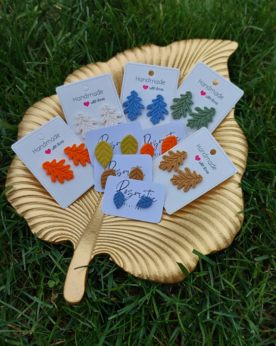 Cercel Leaf - Orange [5]