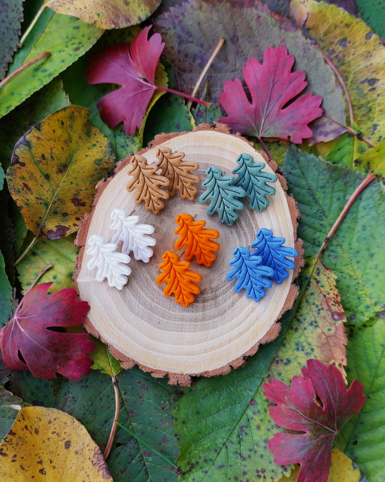 Cercel Leaf - Blue [2]