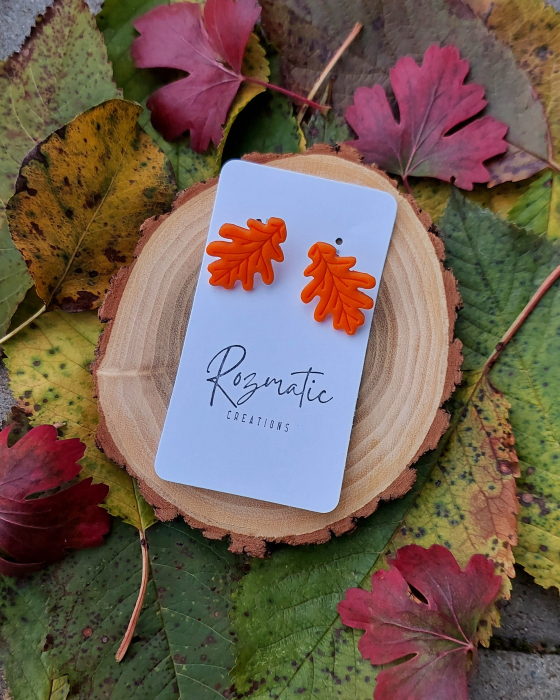 Cercel Leaf - Orange [1]