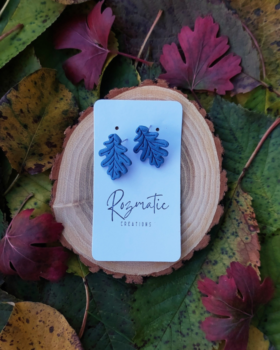 Cercel Leaf - Blue [1]