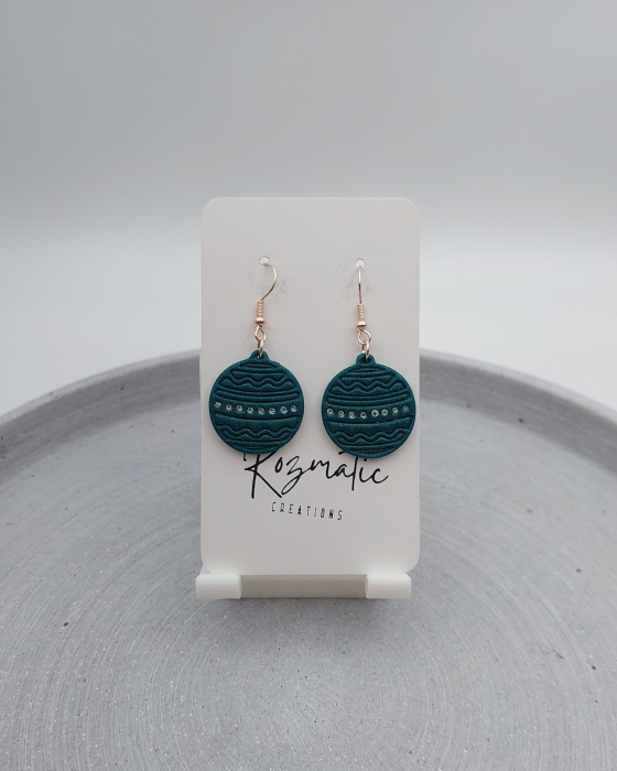 Cercel Lucina - Green Sparkle [2]