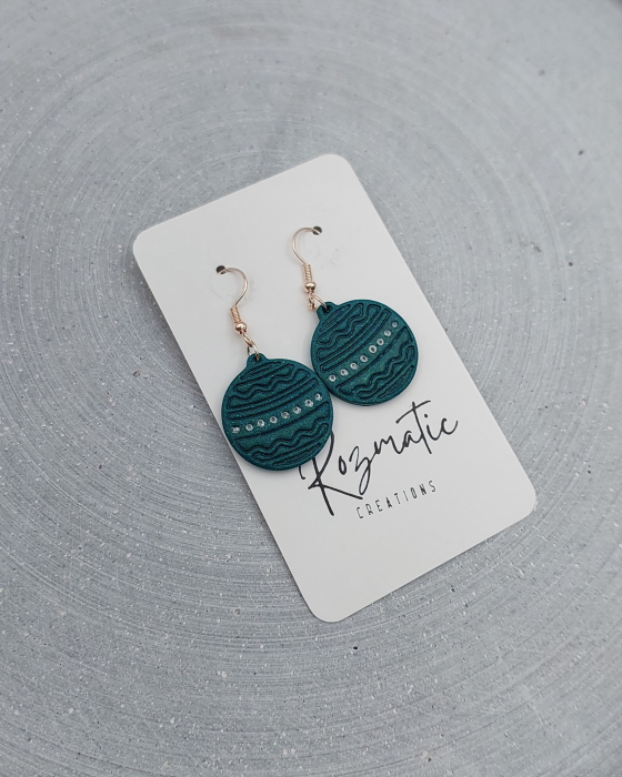 Cercel Lucina - Green Sparkle [3]