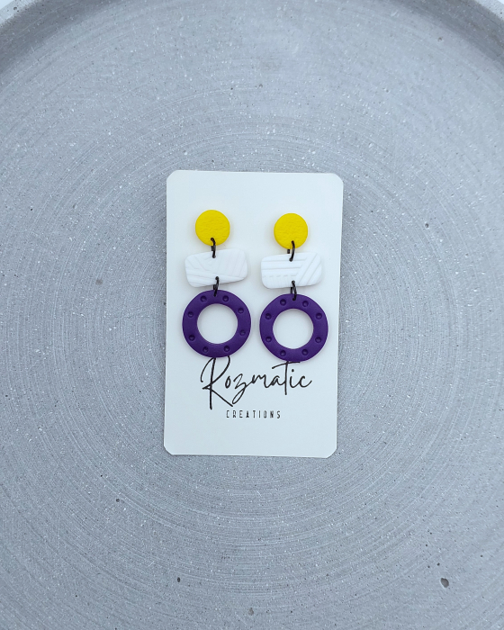 Cercel - Zorela - Yellow Purple [4]