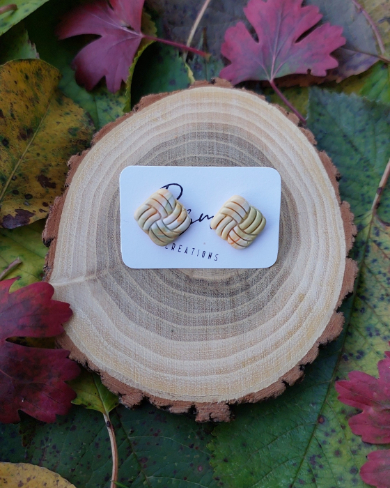 Cercel - Square Stripes - Greenish [1]