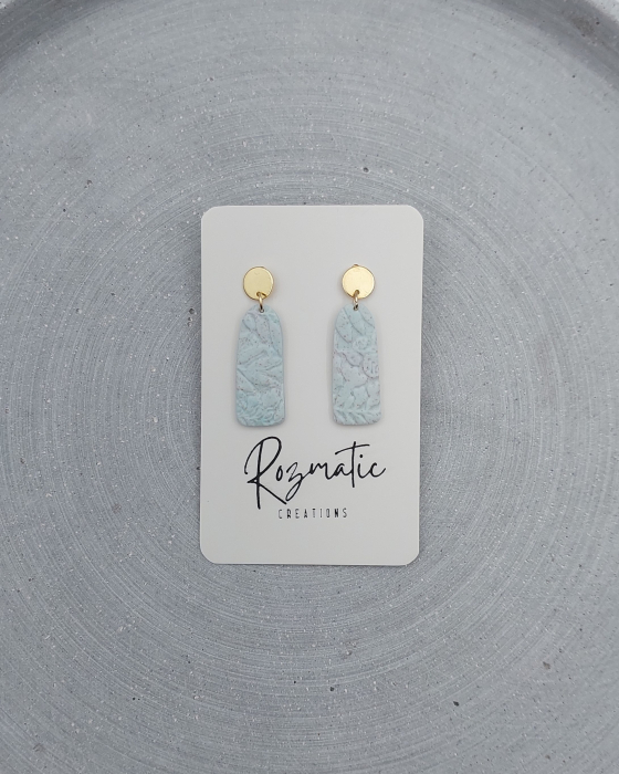 Cercel Ovaline - Light Blue [2]