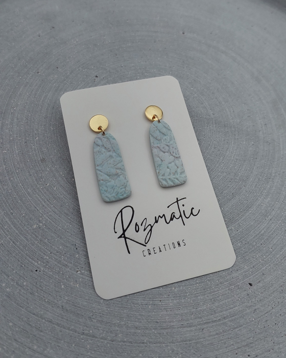 Cercel Ovaline - Light Blue [3]