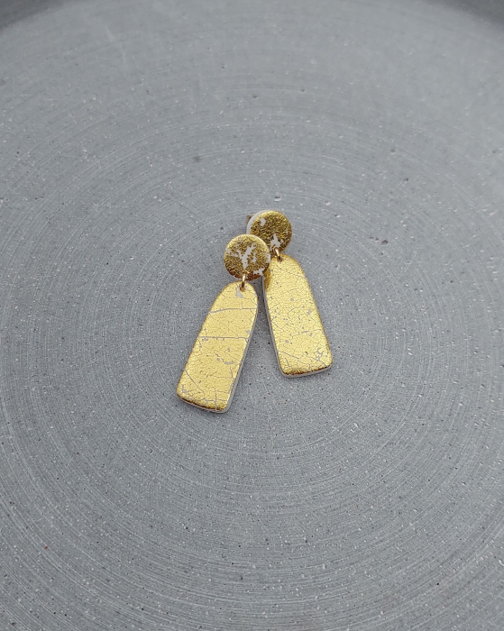 Cercel Ovaline - Full Gold [2]