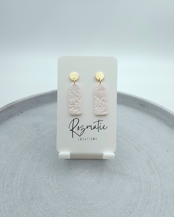 Cercel Ovaline - Cream [3]