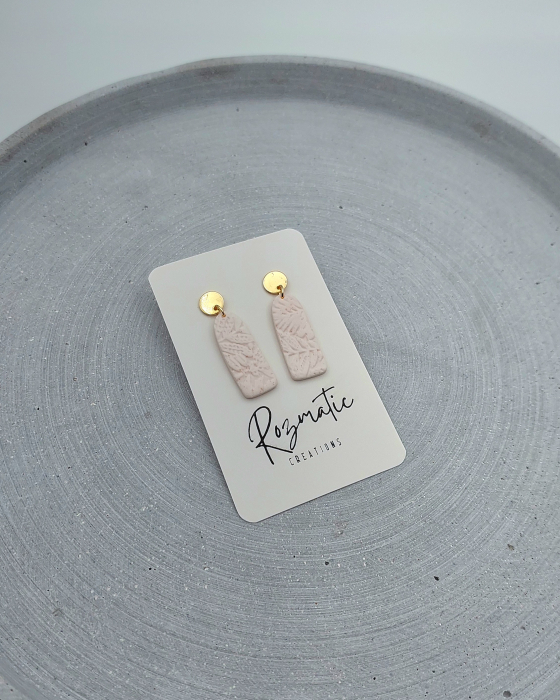 Cercel Ovaline - Cream [4]