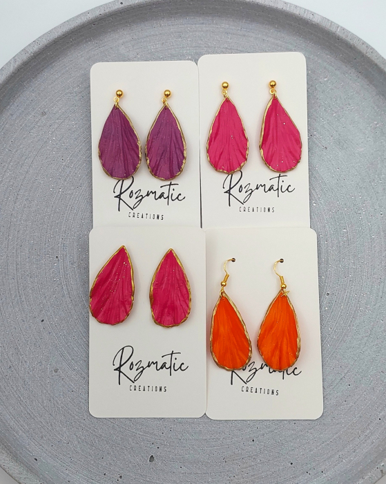 Cercel Petalia - Pink Gold [4]