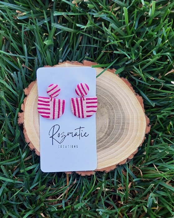 Cercel - Pink Stripes [1]