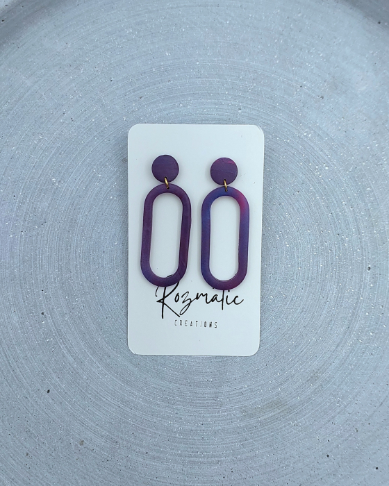 Cercel Ringlet - Mauve [1]